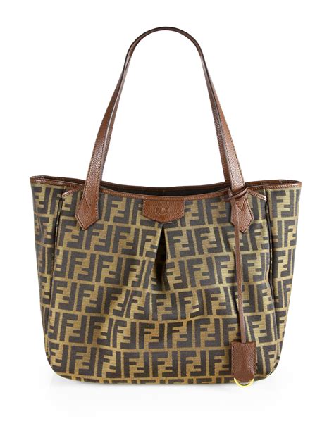 fendi brown canvas bag|fendi neverfull bag.